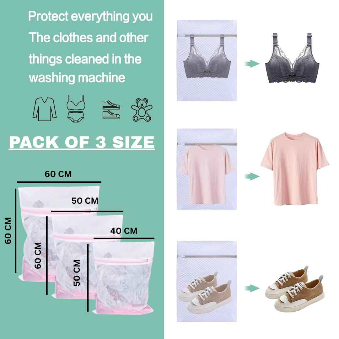 Mesh Laundry Bags for Washing Machine (3 SIZES)