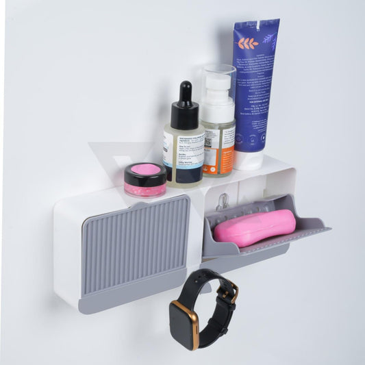 Double Bar Soap Dish with Drainage Box